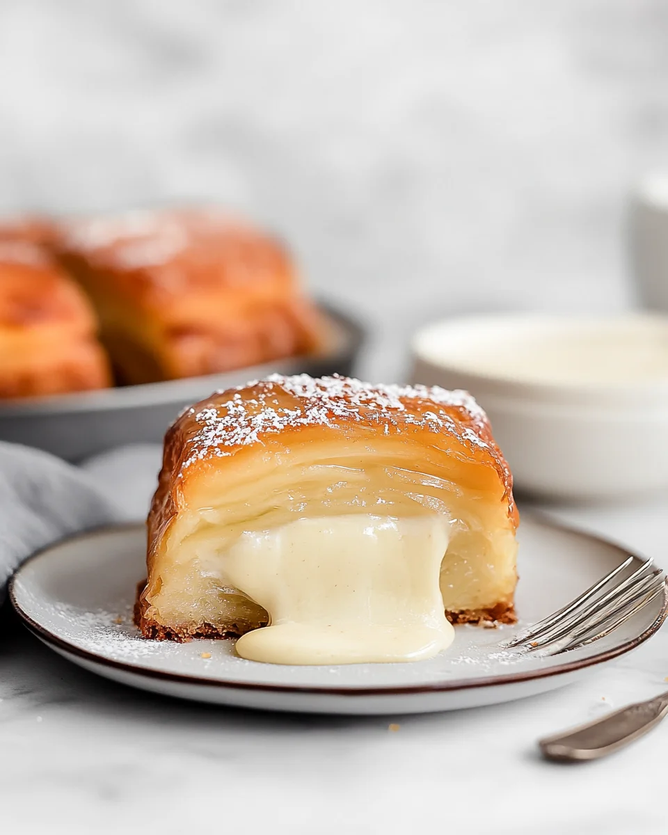 Apple Mille Feuille with Vanilla Custard (gluten-free)