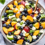 Blueberry Peach Feta Salad