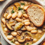 Cozy White Bean Mushroom Stew (Vegan)