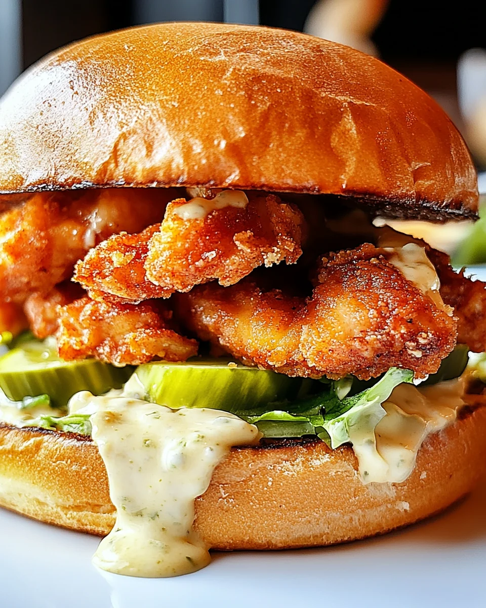 Crispy Chicken Caesar Sandwich
