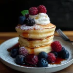 Fluffy Japanese Soufflé Pancakes