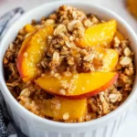 Healthy Peach Crumble