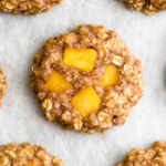Healthy Peach Oatmeal Breakfast Cookies