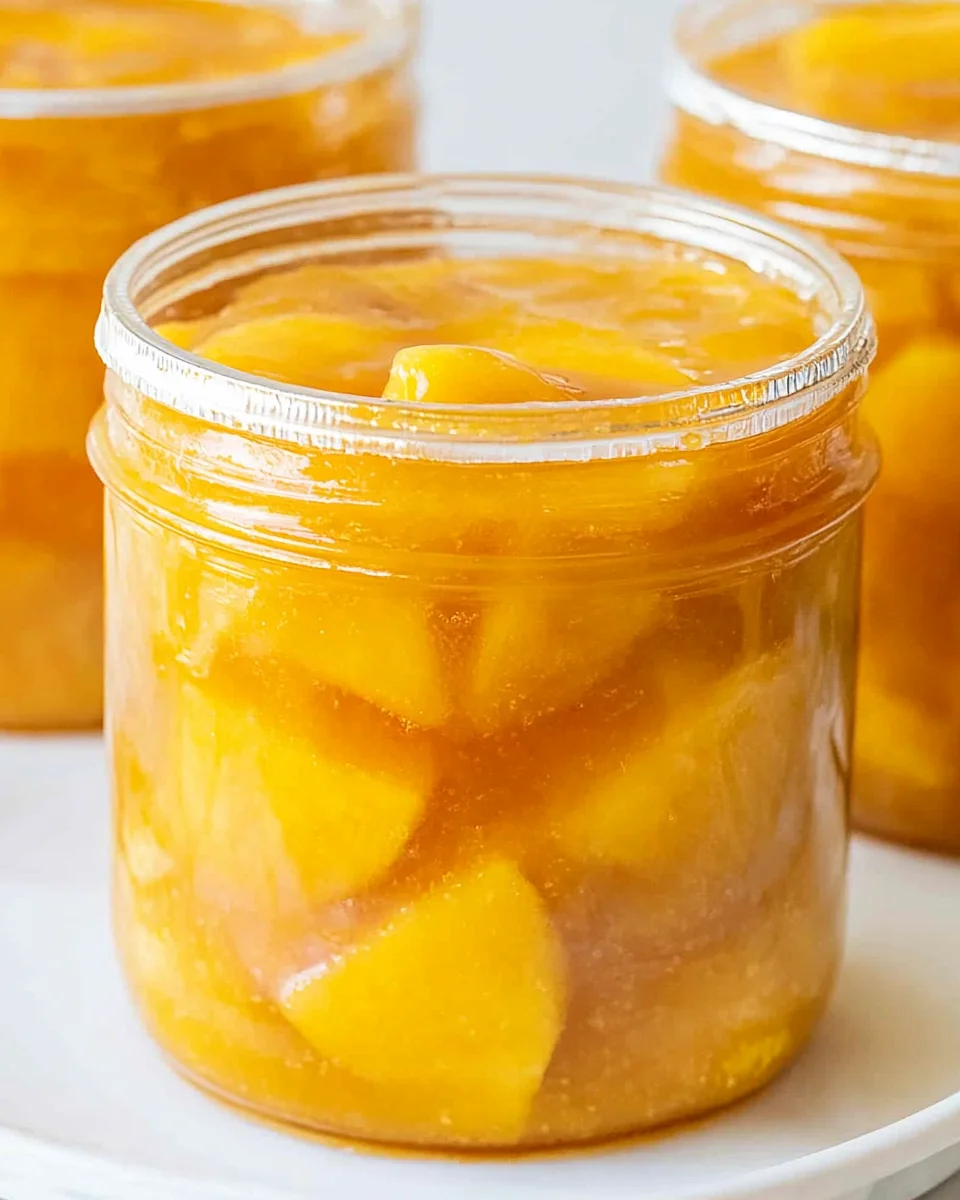 Homemade Canned Peach Pie Filling