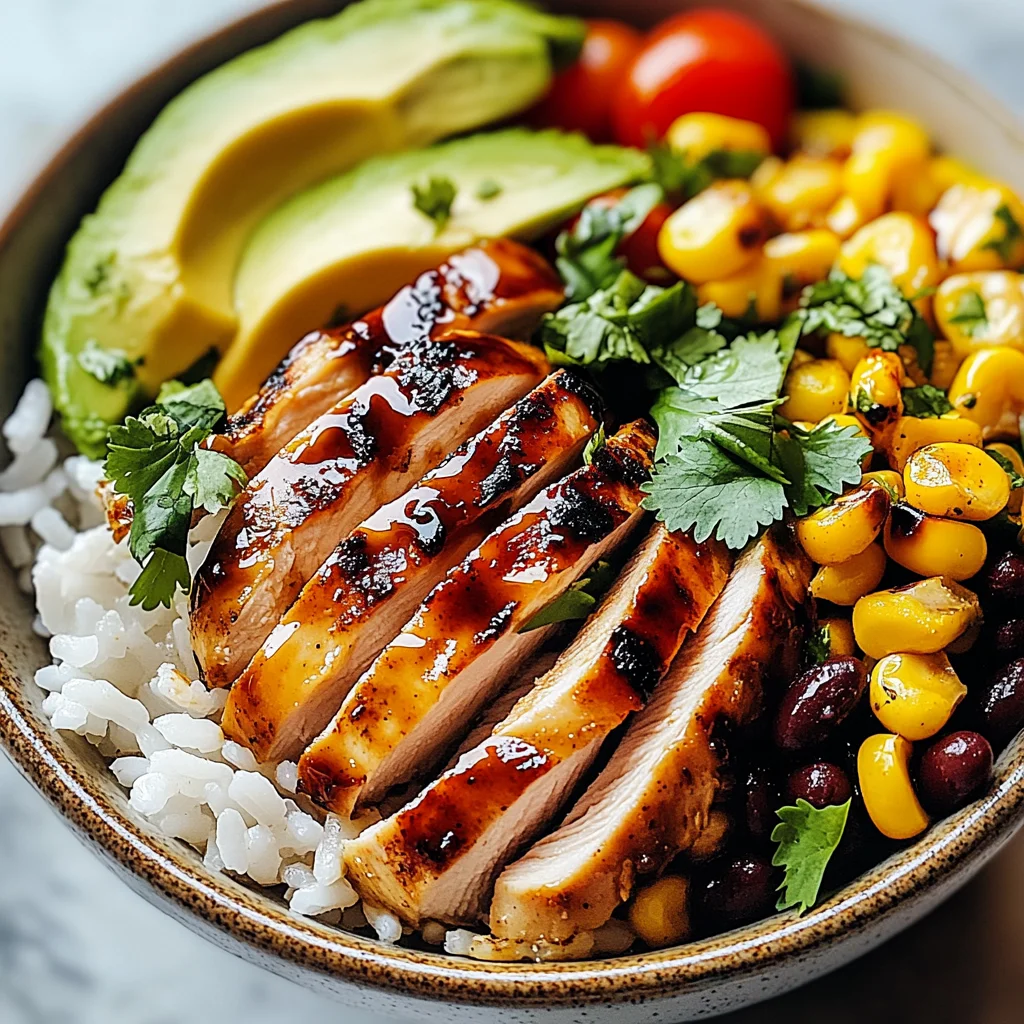 Honey Chipotle Chicken Rice Bowls