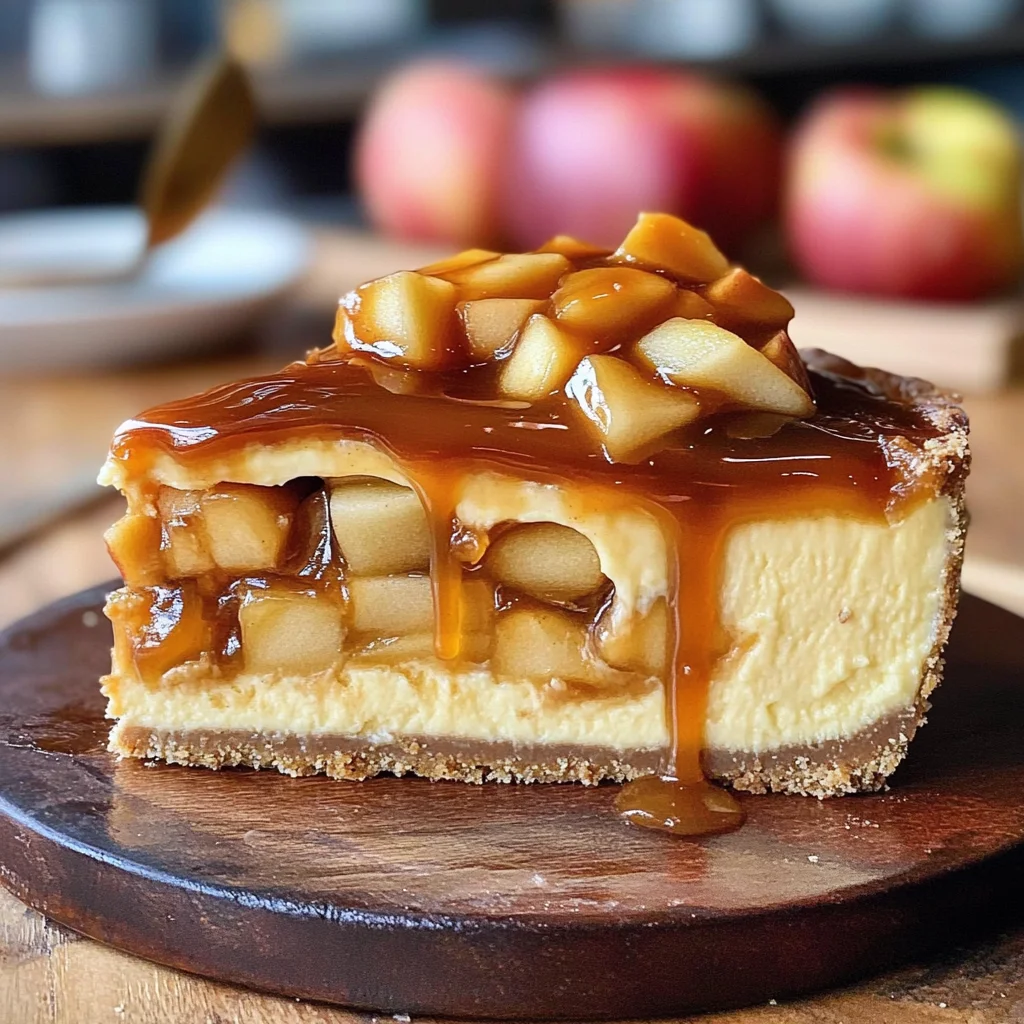 Karamell-Apfel-Käsekuchen
