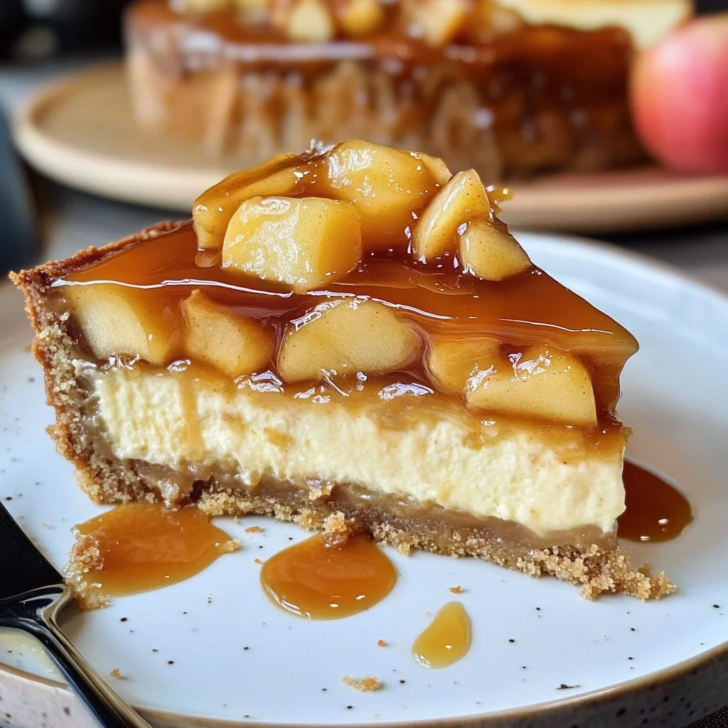 Karamell-Apfel-Käsekuchen