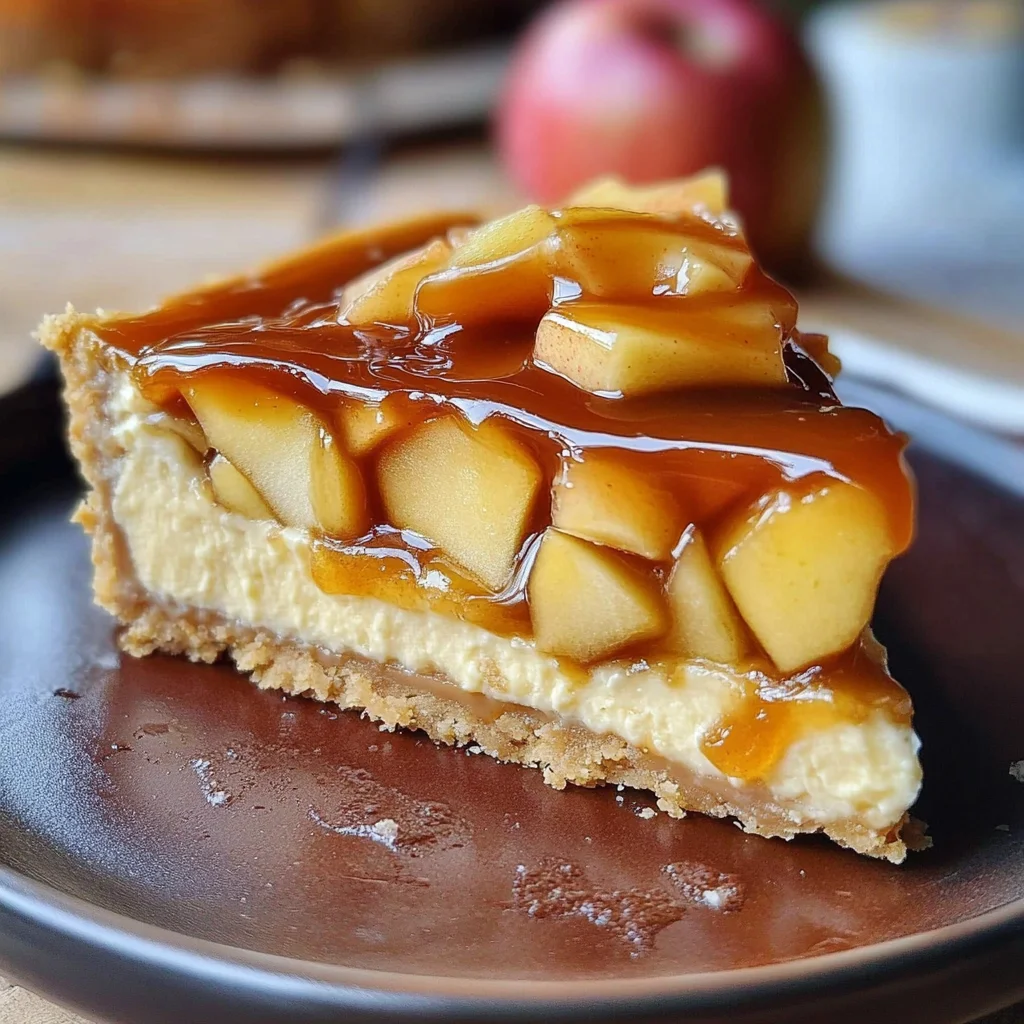 Karamell-Apfel-Käsekuchen