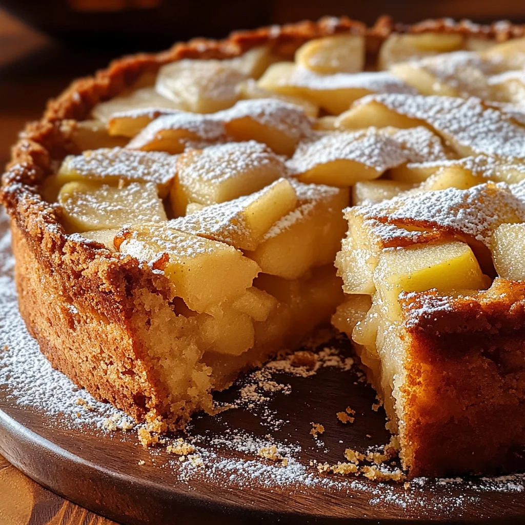 Pastel Alemán con Relleno de Manzana