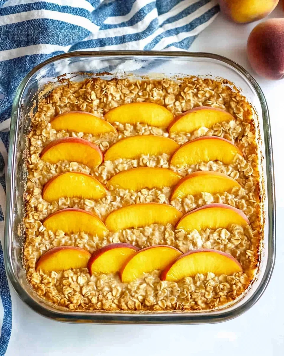 Peach Baked Oatmeal