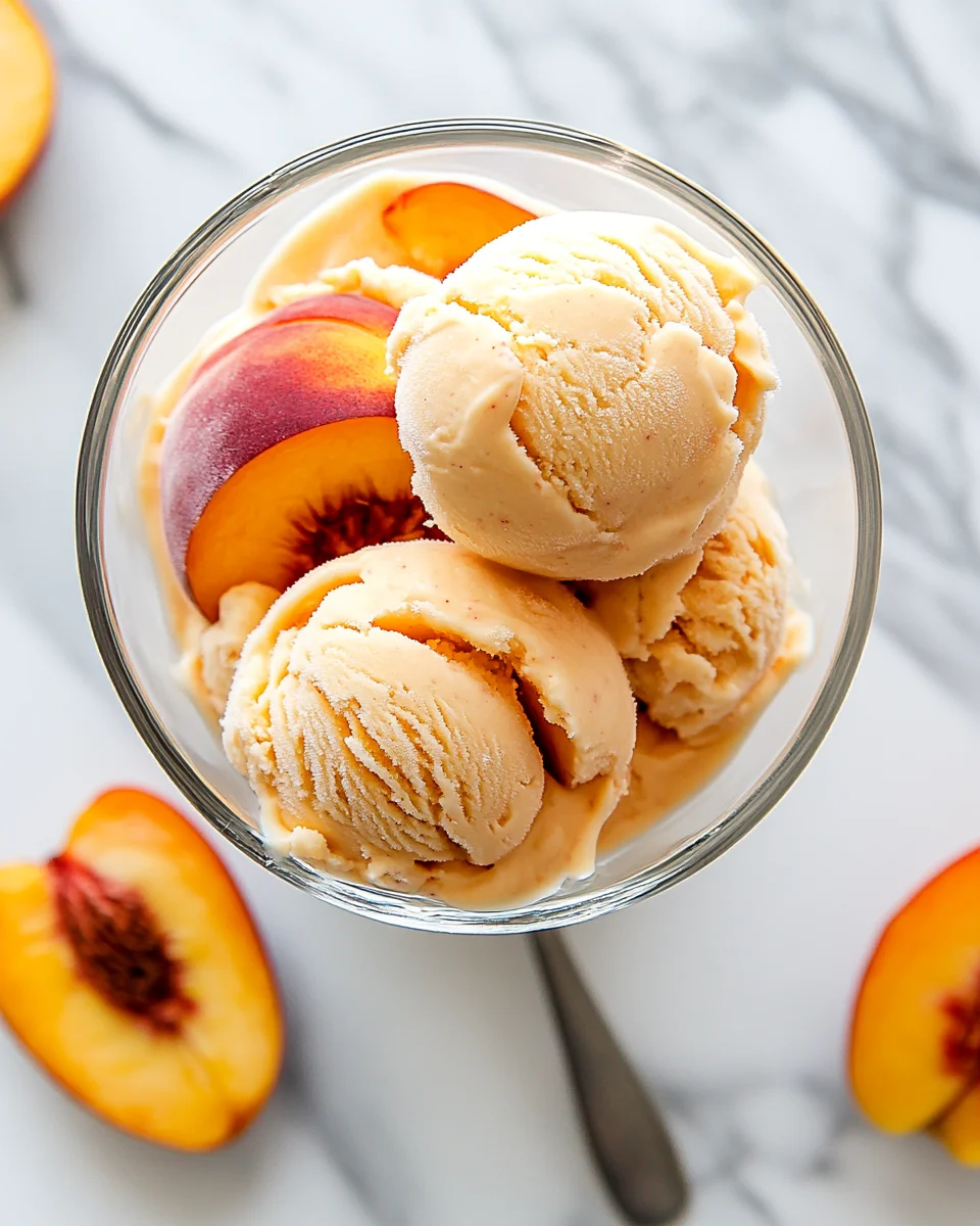 Peach Greek Frozen Yogurt