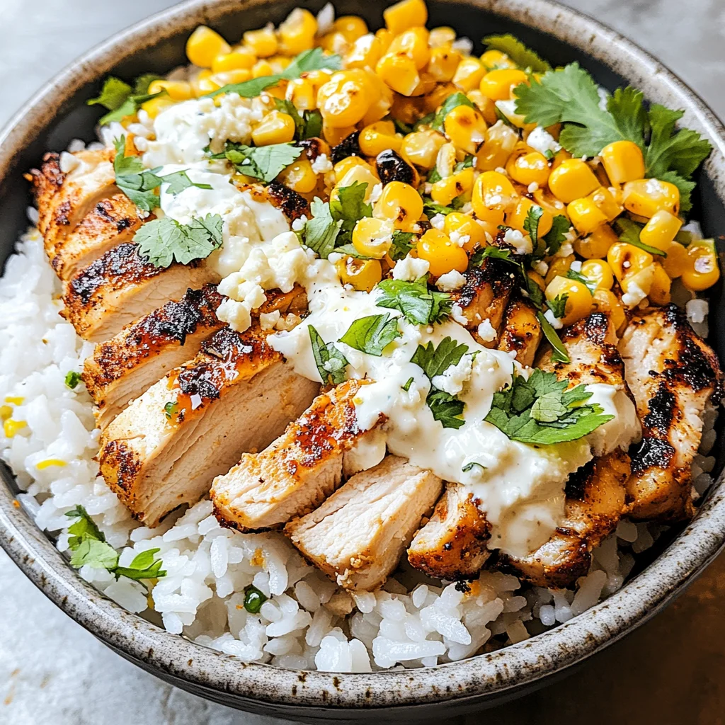 Street Corn Chicken Rice Bowl Recipe