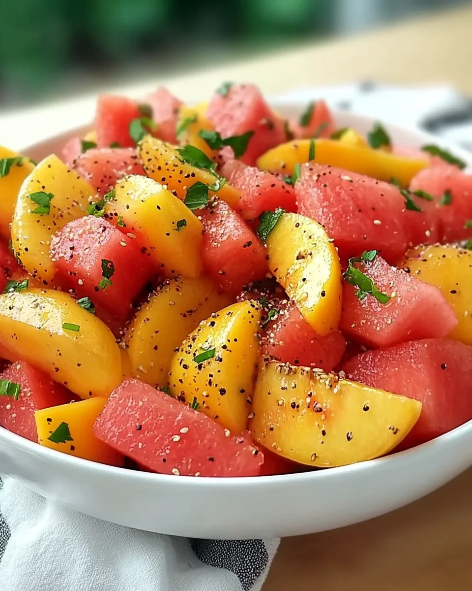 The Peach Watermelon Salad That Tastes Like Summer