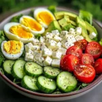 Avocado Egg Salad Bowl with Feta & Crunchy Cucumber