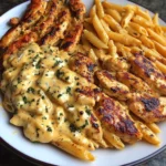 Creamy Cajun Three-Cheese Chicken Penne Recipe