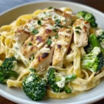 Creamy Chicken Alfredo with Broccoli & Fettuccine