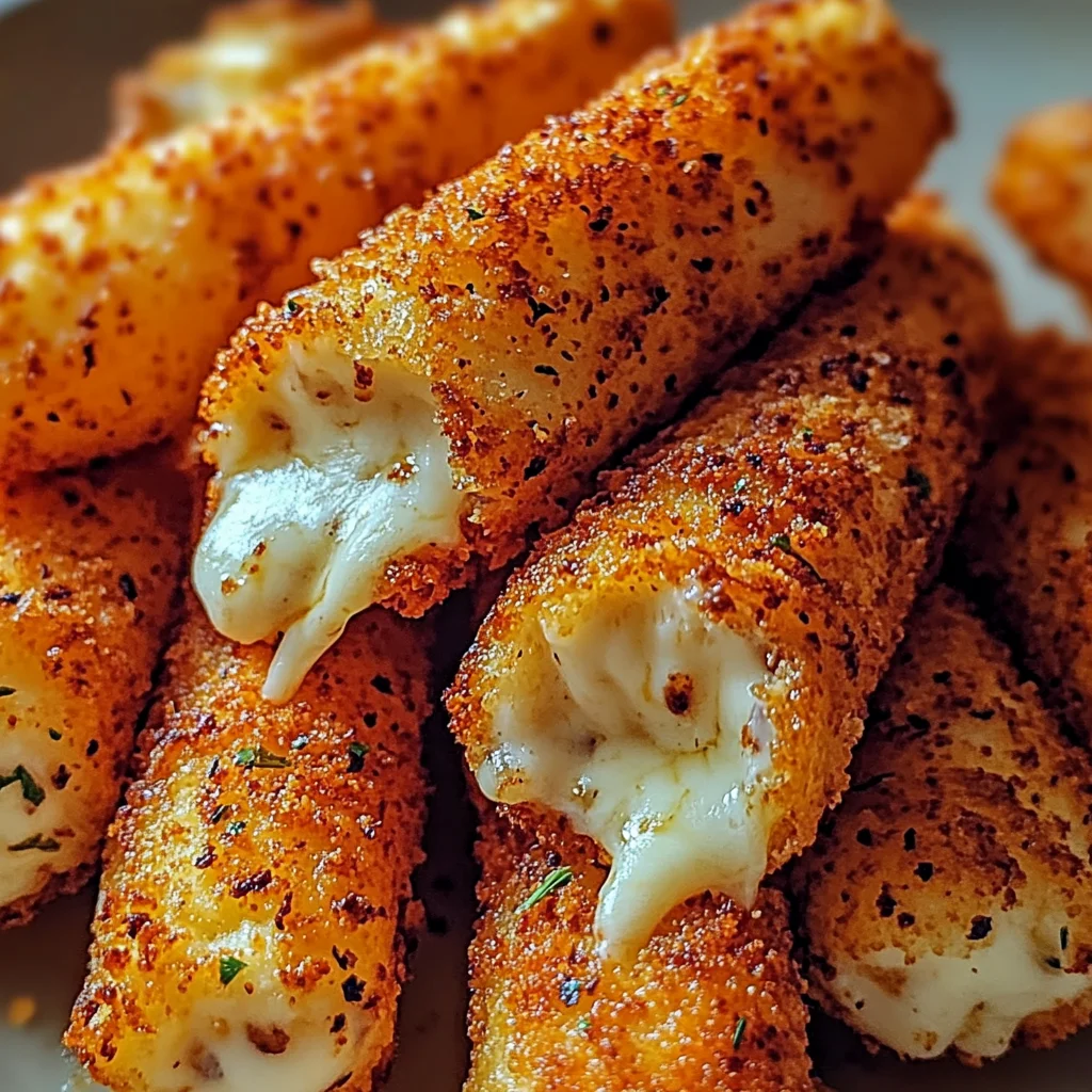 Crispy Air Fryer Mozzarella Sticks