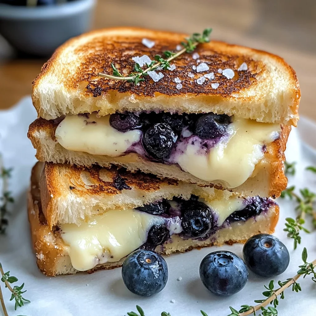 Crispy Blueberry Grilled Cheese