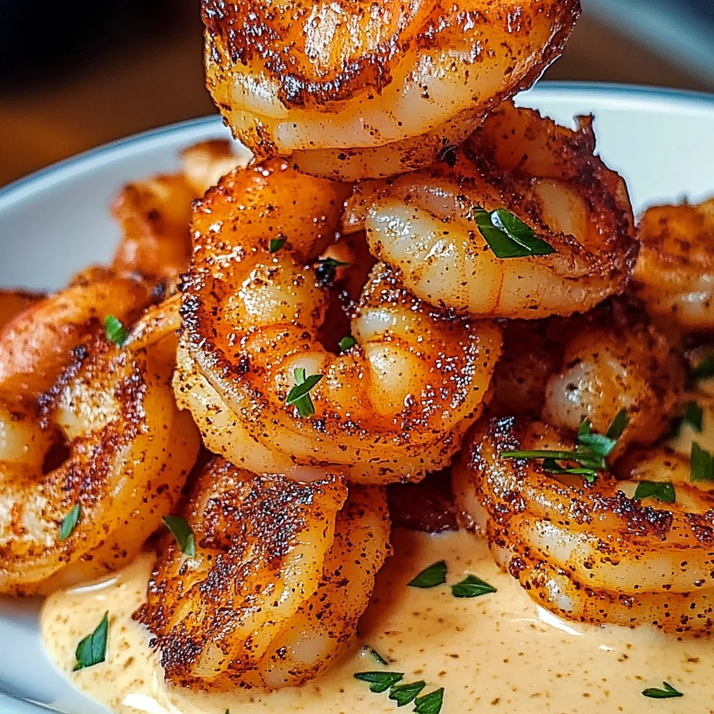 Crispy Cajun Shrimp with Creamy Sauce