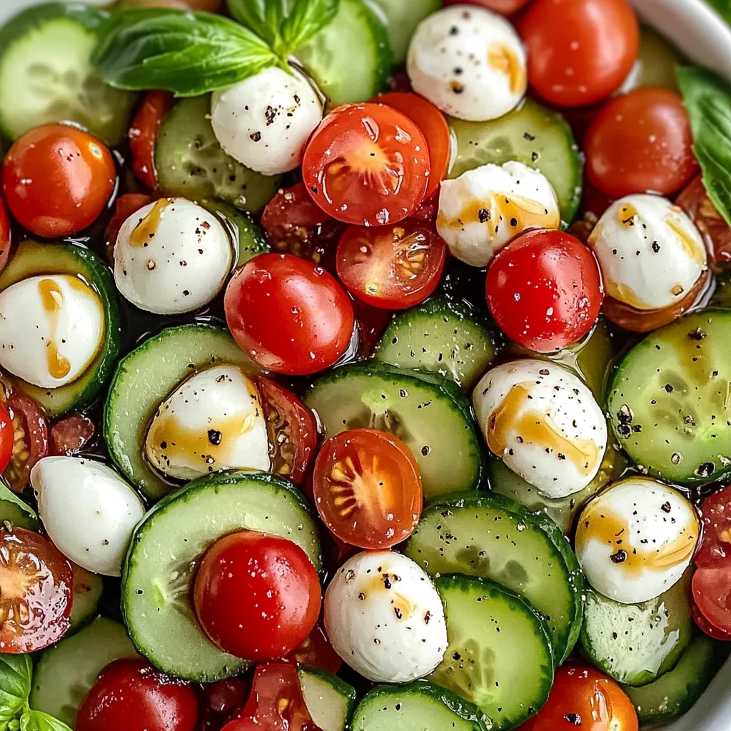 Cucumber Caprese Salad