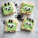 Frankenstein Halloween Rice Krispie Treats