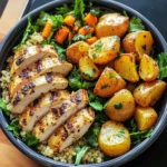 Grilled Chicken Power Bowl with Quinoa & Roasted Veggies