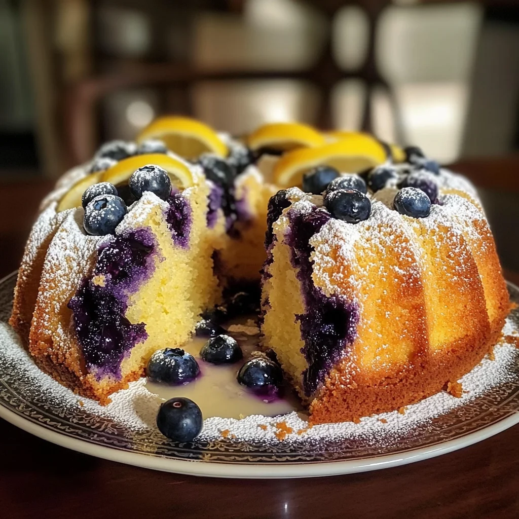 Lemon Blueberry Pound Cake