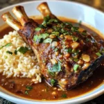Lemongrass-Ginger Lamb Shank with Coconut Rice