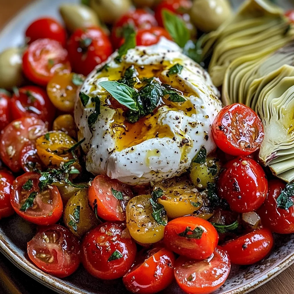 Mediterranean Burrata Board