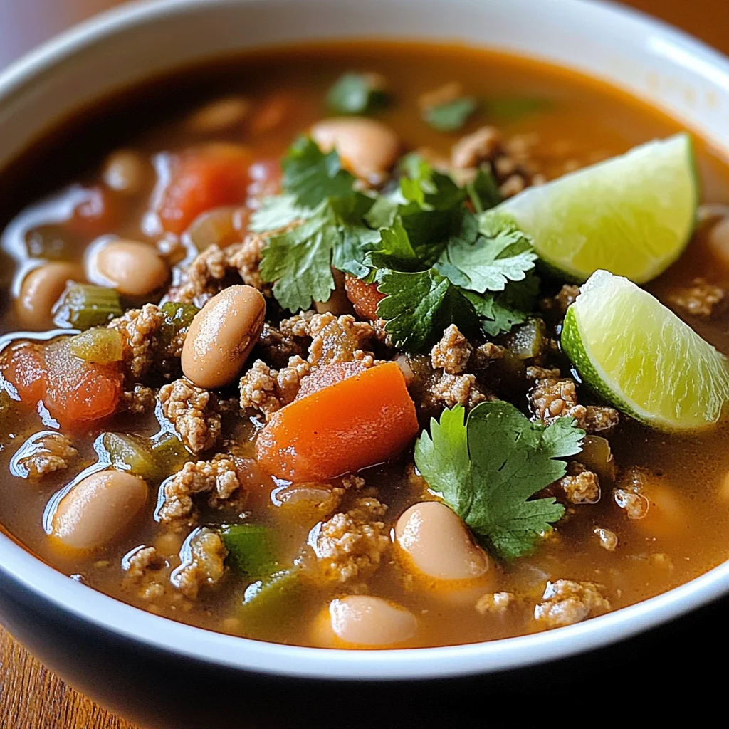 Pinto Beans Green Chile And Beef Soup