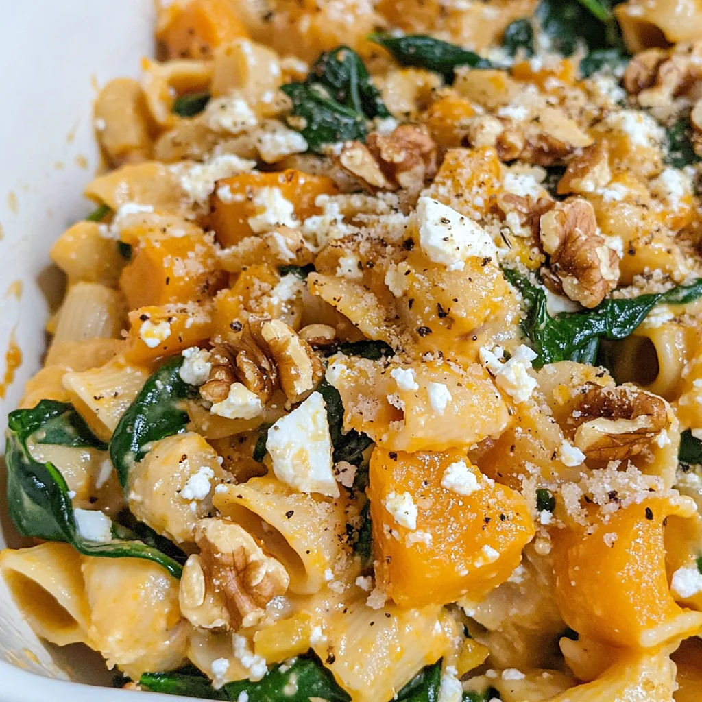 Pumpkin Feta Pasta