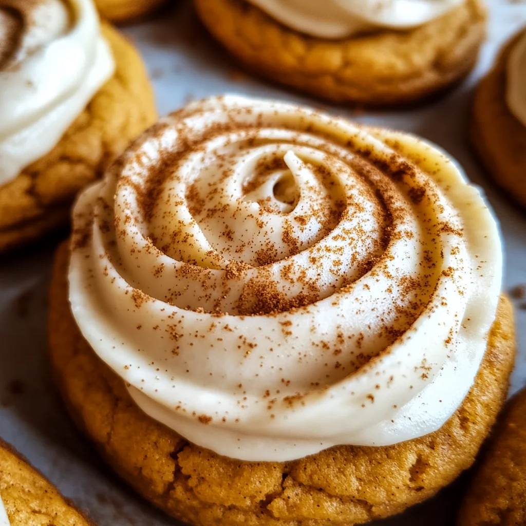 Pumpkin Sugar Cookies with Cream Cheese Frosting