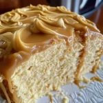 Sour Cream Pound Cake with Caramel Frosting