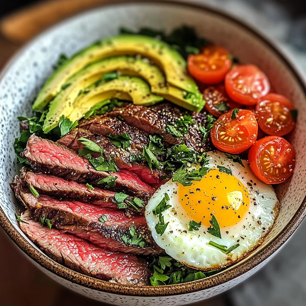 Steak and Eggs Breakfast Bowl