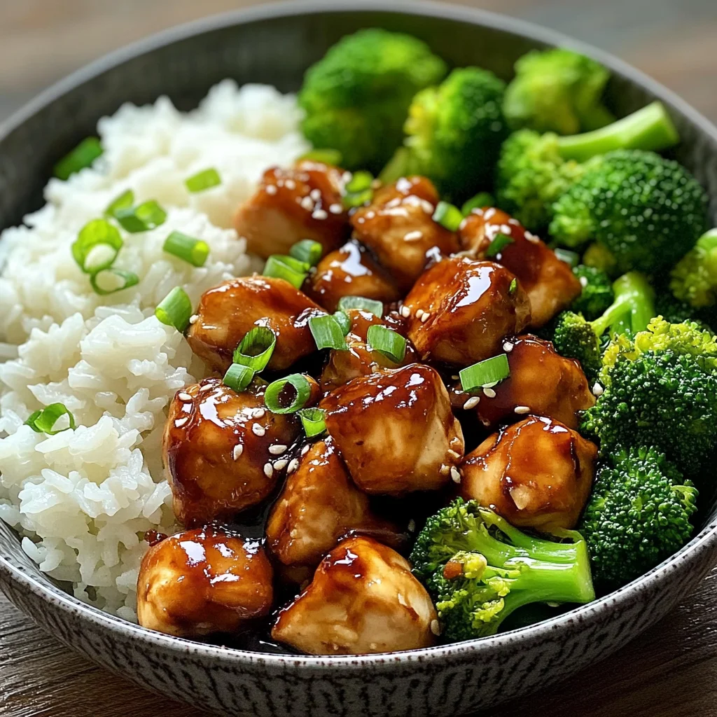Teriyaki Chicken Bowl with Broccoli & Rice