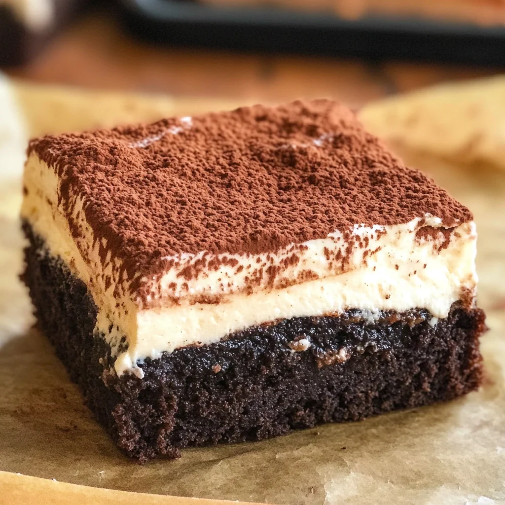 Tiramisu Brownies