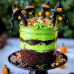 Witches Brew Halloween Cake Jars
