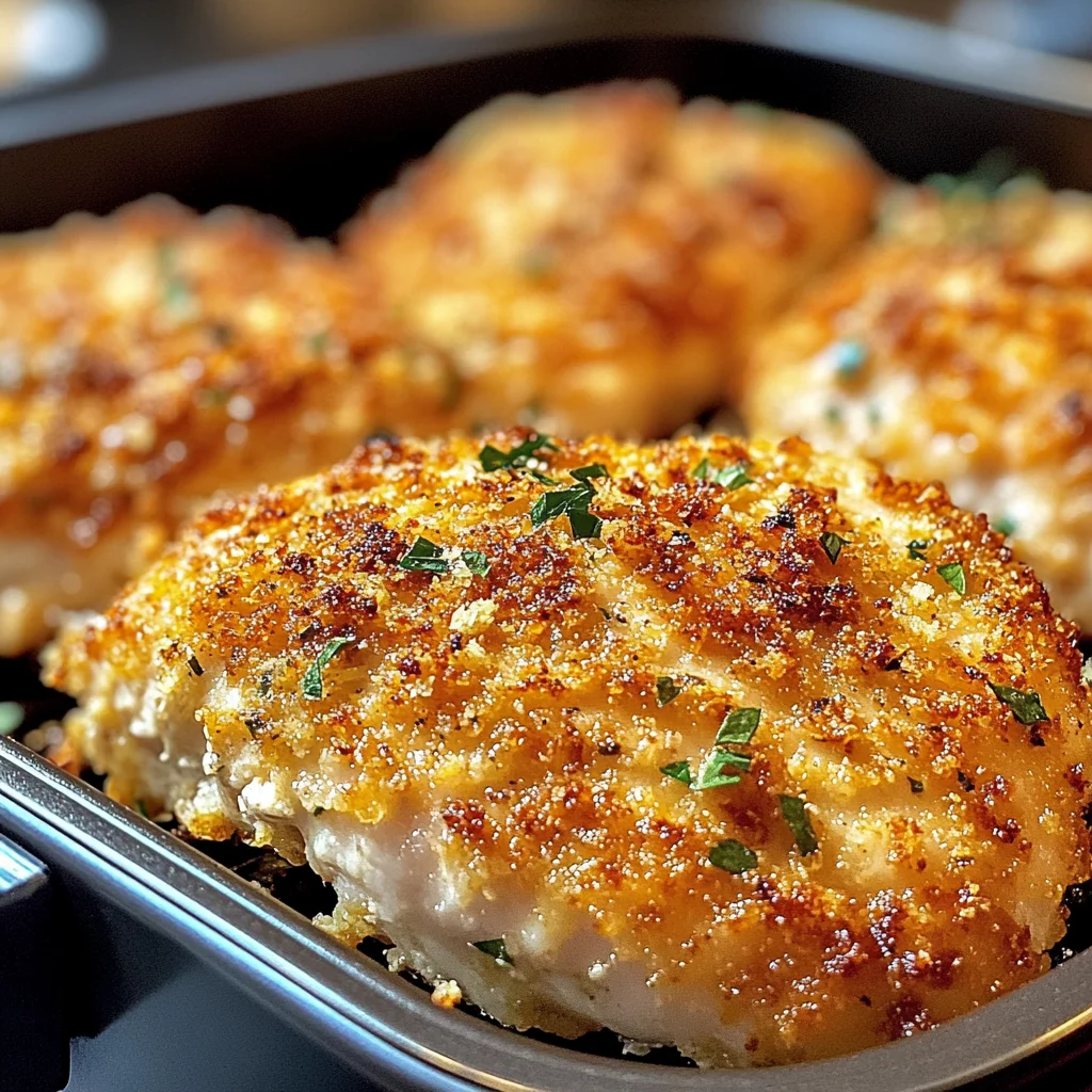 Air Fryer Parmesan Crusted Chicken