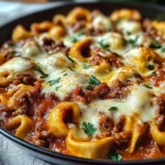 Beefy Tortellini Bake