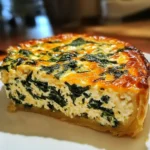 Cottage Cheese and Spinach Crustless Quiche