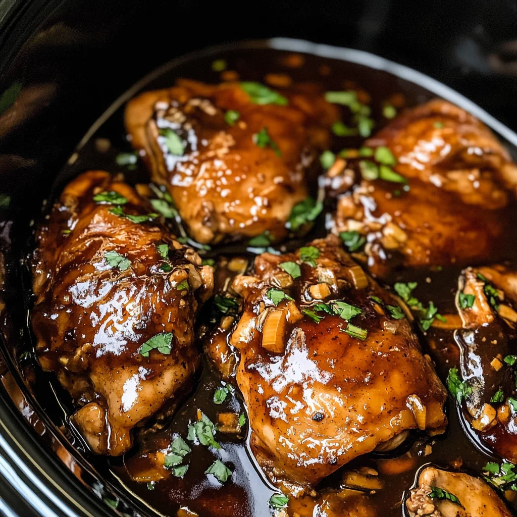 Crockpot Bourbon Chicken