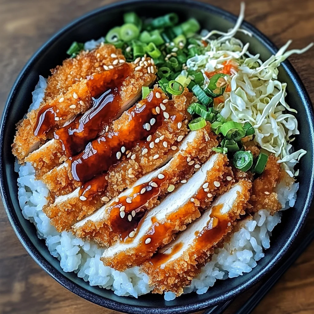 Japanese Katsu Bowls with Tonkatsu Sauce