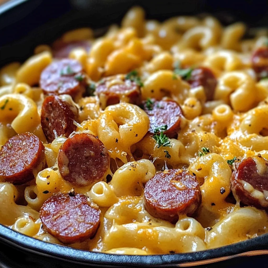 One-Pot Kielbasa Mac and Cheese