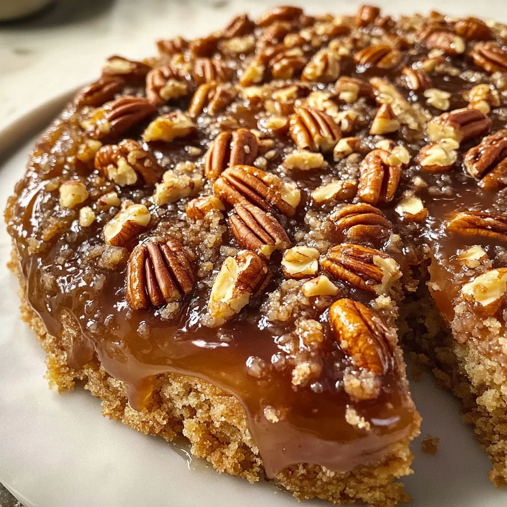 Pecan Upside Down Cake