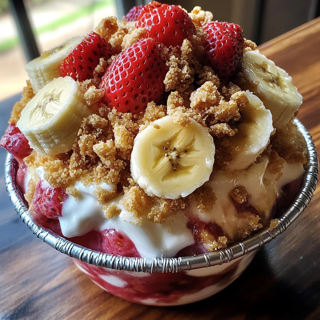 Strawberry Crunch Banana Pudding Recipe - Easy Dessert Delight